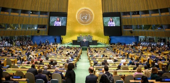 Opening of  UN Women Bonn Office, featured in the photo, L-R:  Guido Deus Mayor Greater Bonn, Reem Alabali Radovan, and UN Women Executive Director Sima Bahous Photo Necat Nazaroglu 